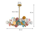 Axyaa Glass Ball Chandelier Pendant Light for Home Decor