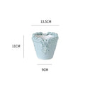Axyaa Ceramic Flower Pots with Relief Pattern for Succulents and Home Decor