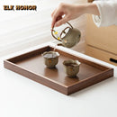 Axyaa Wooden Tea Tray Rectangular Snack Storage Tray for Afternoon Tea & Coffee