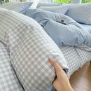 Axyaa Stripe Bedding Set with Pillowcases, Full/Queen/King Size Duvet Cover Set