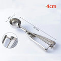 Axyaa Stainless Steel Ice Cream Spoon with Spring Handle and Watermelon Ball Spoon