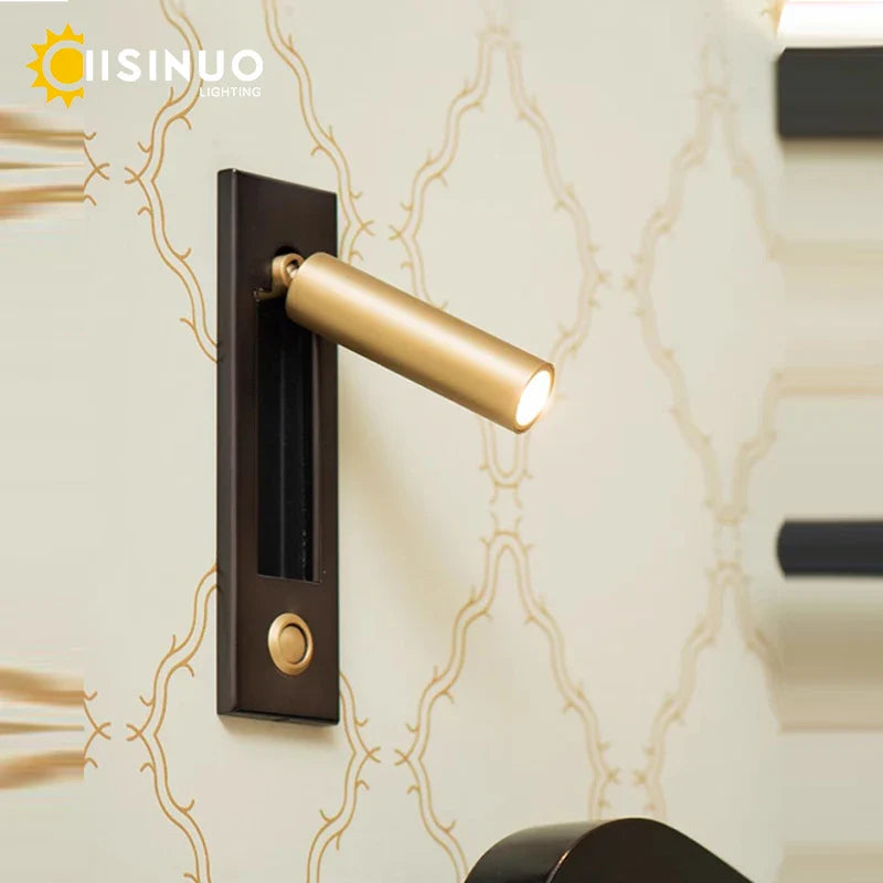 Axyaa Rotating LED Wall Lamp for Bedroom and Hallway Lighting