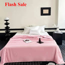 Axyaa Cool Silk Summer Quilt - Machine Washable, Double Ice Silk - Black Tech