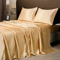 Axyaa Satin Silky Sheets Set - US Size, Single, Double, 3/4pds