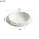 Axyaa Ceramic Dinner Plate Set - Solid Color Tableware for Restaurant and Home