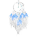Axyaa Five-ring Tree of Life Dream Catcher with Natural Feathers