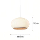 Axyaa White Knit Fabric Cocoon Table Lamp - Wabi-sabi Style Home Decor