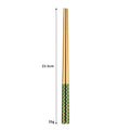Axyaa Stainless Steel & Wooden Chopsticks Dinnerware Set