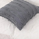 Axyaa Linen Striped Pillow Cover 50x50cm - Soft & Stylish Decorative Case