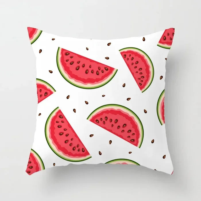 Axyaa Cartoon Watermelon Banana Print Seat Cushion Cover