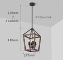 Axyaa Rustic Iron Cage Chandelier for Home Bar Shop