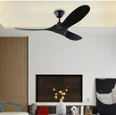 Axyaa 60-Inch Industrial Vintage Wood Ceiling Fan with Remote Control