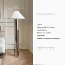 Axyaa Bamboo Hat Floor Lamp: Modern Stainless Steel, Chinese Style, Bedroom Study Decor