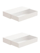 Axyaa Under Desk Storage Drawer Tray - Self Adhesive Stationery Organizer