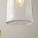 Axyaa Copper Glass LED Pendant Lights Modern Hanging Lamp for Home Decor