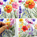 Colorful Flowers Butterfly Wall Sticker for Glass Windows by Axyaa