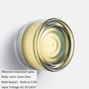 Axyaa Glass Lampshade LED Wall Sconce for Bedroom Living Room Bathroom Mirror