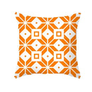 Axyaa Yellow Orange Abstract Geometry Print Pillow Cover 45x45cm
