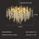 Axyaa Crystal Chandeliers: Luxury Lighting Fixture for Home, Villa, Living & Dining Room
