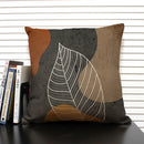 Axyaa Tropical Leaves Grey Plant Pillow Case 45X45CM Home Decor