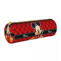 Axyaa Leather Mickey Mouse Minnie Pencil Case - Big Capacity School Supplies