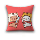 Axyaa 45x45 Cushion Cover, Cute Square Pillowcase, Birthday Wedding Gift