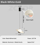 Axyaa Modern LED Chandelier Pendant Light for Bedroom Dining Living Room Decor