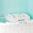 Axyaa Lid Storage Rack: Flexible & Convenient Dishes Holder & Lid Organizer