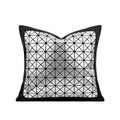 Axyaa Geometric Laser Mirror Pillow Cover for Children's Room - Black Coffee Color