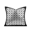 Axyaa Geometric Laser Mirror Pillow Cover for Children's Room - Black Coffee Color