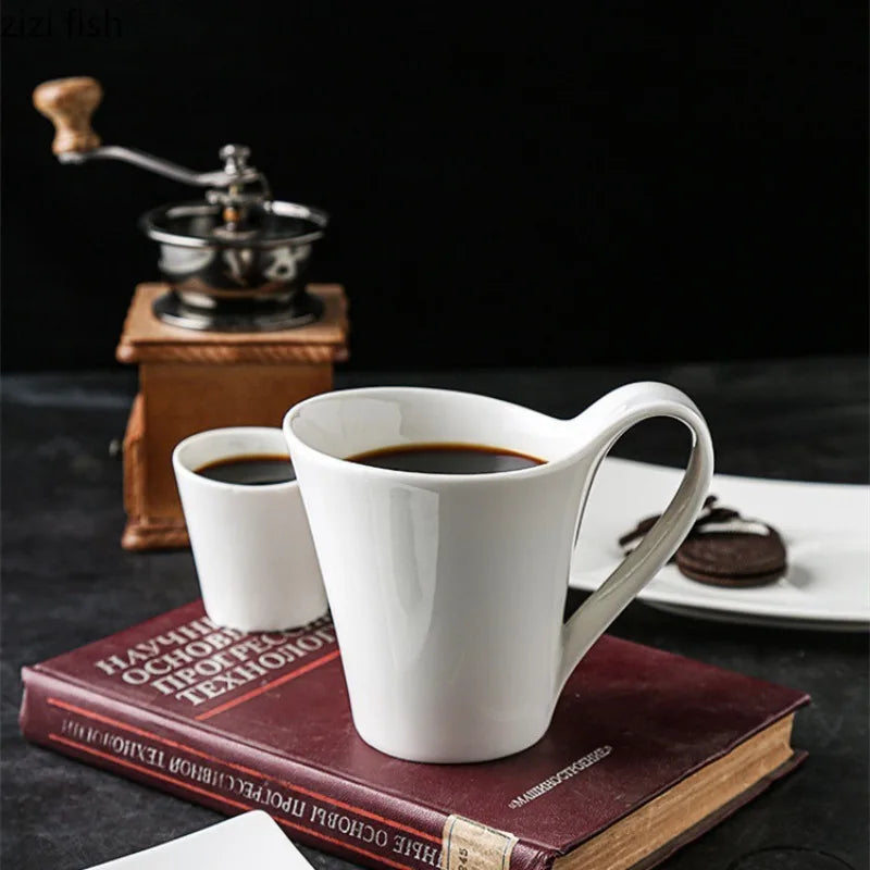 Axya Ceramic Breakfast Set: Coffee Cups, Saucers, Milk Mugs, Juice Jug, Tea Mugs, Water Cup