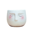Axyaa Cartoon Face Succulent Flower Pot Head Vase Garden Planting Container