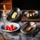 Axyaa Japanese Ceramic Sushi & Fish Plate Set for Hotel & Restaurant