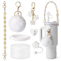 Axyaa Cup Accessories Set for Stanley Tumblers: Straws, Covers, Caps, Boot, Charm Chains