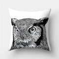 Axyaa Cute Owl Cushion Cover for Home Sofa Bedroom Decor
