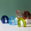 Axyaa Glass Vase Candle Holder for Home Decor