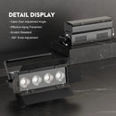 Axyaa 200W COB LED Par Light Spotlights with Barn Doors for Stage Lighting