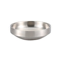 Axyaa Stainless Steel Dipping Bowl Double Layer Round Serving Plate