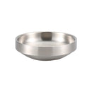 Axyaa Stainless Steel Dipping Bowl Double Layer Round Serving Plate