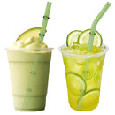 Axyaa 8pcs High Borosilicate Glass Drinking Straw Set, Reusable Eco-Friendly Bar Accessories