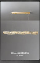 Axyaa Post-Modern Crystal Chandelier for Dining Room Table, Italian Designer Bar Lamp