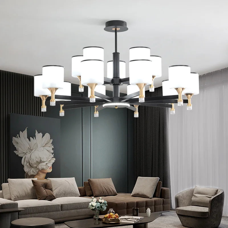 Axyaa Classical Trichromatic Chandelier for Home Lighting