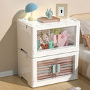 Axyaa Stackable Transparent Storage Box Set for Organizing Clothes, Toys & Snacks