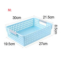Axyaa Plastic Desktop Storage Basket with Handle