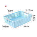 Axyaa Plastic Desktop Storage Basket with Handle