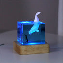 Axya Ocean Whale Humpback Resin Night Light, Creative LED Bedroom Decor Lamp