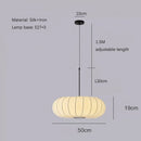 Axyaa Wabi Sabi Silk White Chandelier Pendant Light