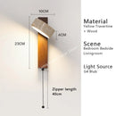 Axyaa Wabi Sabi Yellow Travertine Wall Lamp - LED Wood Stone Lights