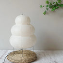 Axyaa Wabi-Sabi Tripod Floor Lamp - White Paper, Ideal for Bedroom, Living & Dining Room Decor