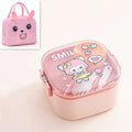Axyaa Kids Bento Box with Spoon - Stainless Steel 304 Lunch Container